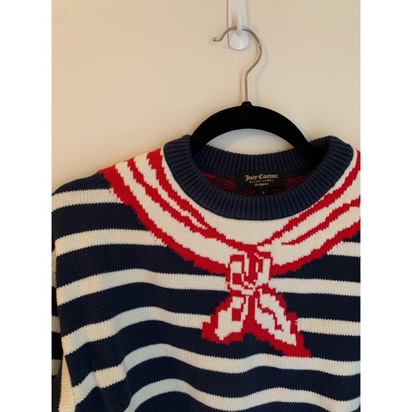 Cutest Intarsia Stripe Sweater NWOT Juicy Couture - Picture 3 of 7